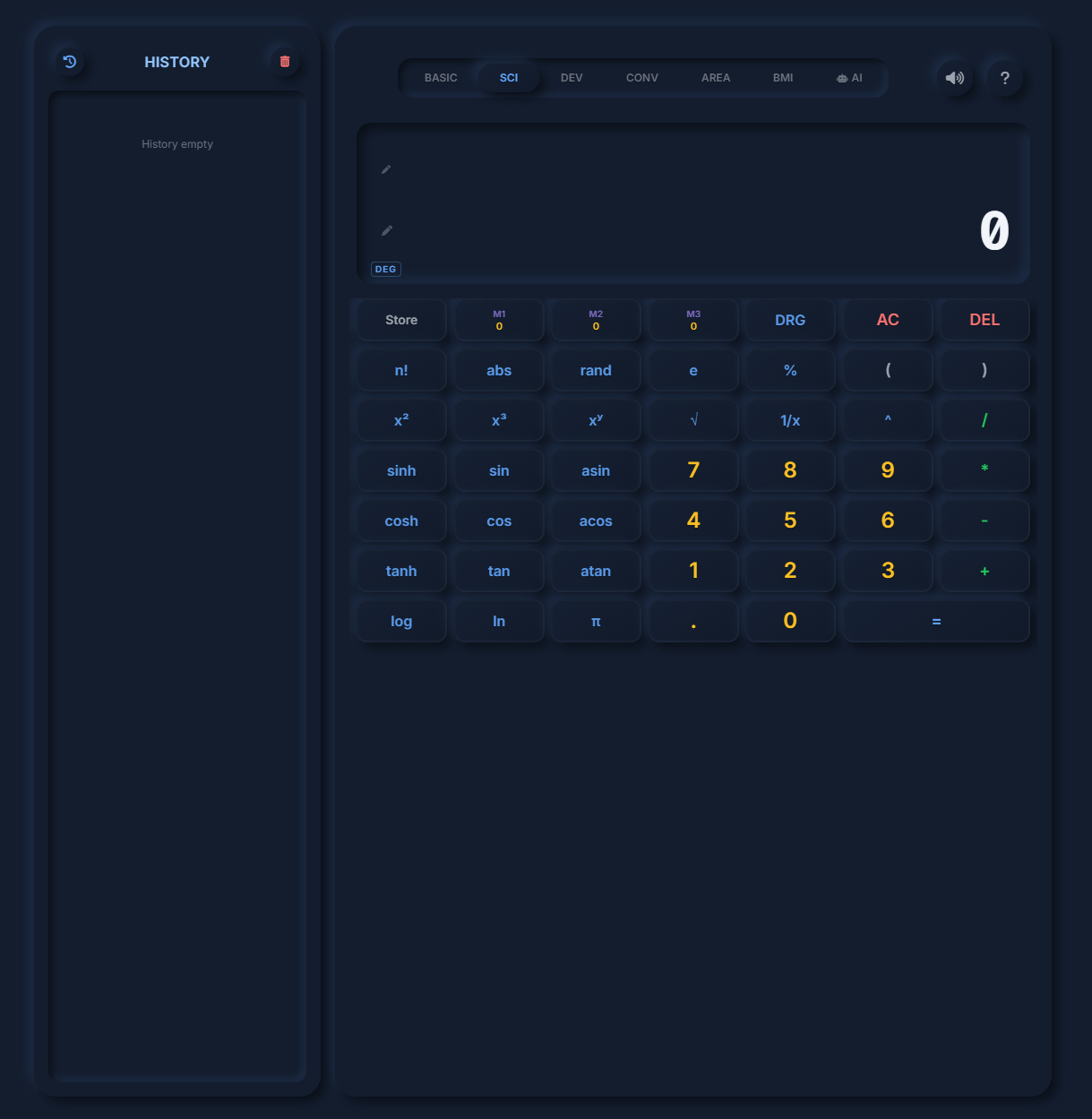 Calculator Interface